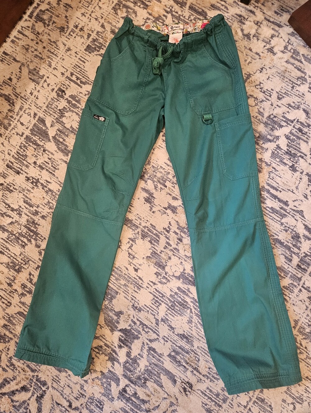 Women Green Utility/scrub Drawstring Pants